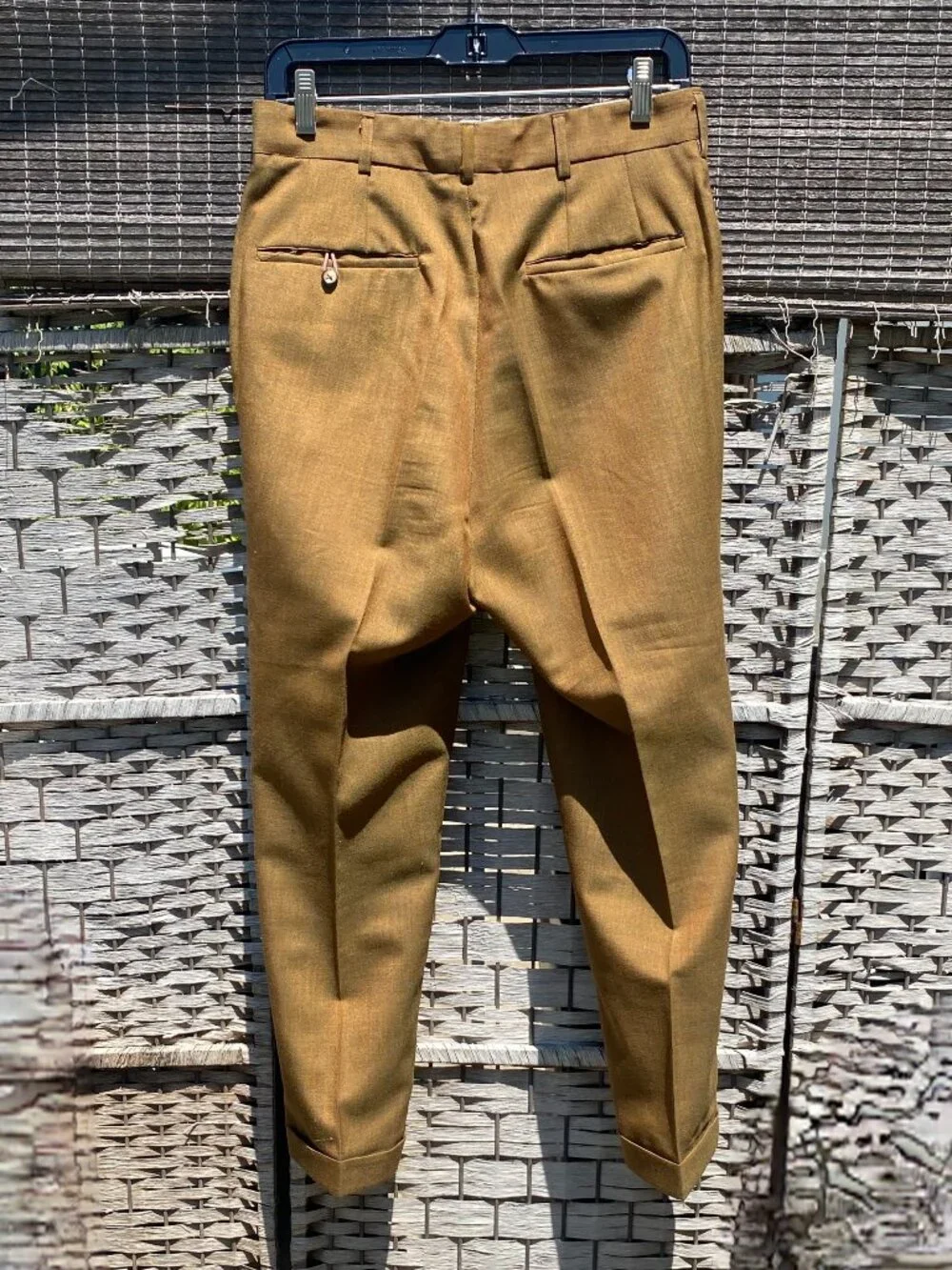 1950s (2) Two Piece Suit Gold Alexandre Two Tone England Mod Beatles Vintage 38S